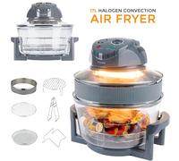 17L Halogen Convection 1400W Electric Cooker Oven Air Fryer with Extender Ring