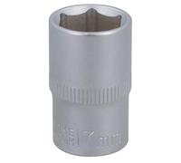 17mm 1/2" Dr Socket Super Lock Metric Shallow CRV Knurl Grip 6 Point TE798