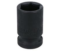 17mm 1/2in. Drive Shallow Metric Impact Impacted Socket 6 Sided Single Hex