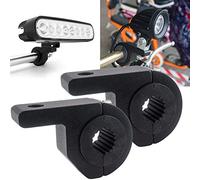 17MM-25MM Work Light Mounting Bracket Kit,Universal LED Light Bar Tube Clamp Mounting Bracket Fog Light Mounting Bull Bar Bumper Lamp Holder for Driving Light Spotlight Off-road Vehicles Car Truck