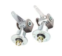 17mm 3 Stud Front Wheel Hub Bearing Flange Steering Knuckle Spindle for 5in Tires Quad Bike ATV Go Kart, Set with Steel Alloy Material, Fits for Left and Right Front Wheels,
