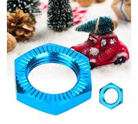 17mm Aluminum Alloy Wheel Nut, Aluminum Alloy M12 Wheel Nuts Thread Aluminum RC Wheel Nuts 17mm Spanner for 1/8 RC Car Accessory (Blue)
