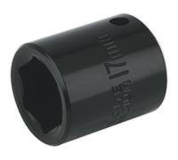 17mm Forged Impact Socket - 3/8 Inch Sq Drive - Chrome-Vanadium Wrench Socket