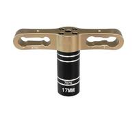 17mm Hexagonal Wheel Hub Adapter for RC Vehicles, Aluminum Alloy Remote Control Car Wheel Adapter with High-Performance for Impact Resistance Yellow