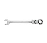 (17mm, Open End / Ratchet Flexi Head) Spanner Wrench Tool Double Ended Rachet Flexi /Fixed Variation Garage Work