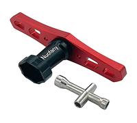 17mm RC Wheel HEX Nuts Installation Tools Sleeve Wrench Nut Driver Wheel Hub Cross Socket Spanner Repair Tools for HSP 1/8 1/10 Buggy Scale RC Cars Tires