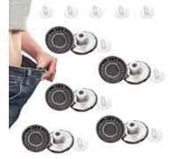 17mm Replacement Jean Tack Buttons,10 Pcs Jean Buttons,No Sew Metal Buttons,Adjustable Jean Button Pins,Pant Waist Tightener,for Denims, Jeans,Jackets,Simple Installation,Reusable