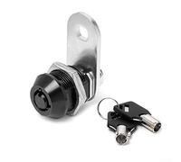 17mm Tubular Cam Lock with 2 Keys for Cabinet Desk Mailbox Drawer Toolbox and Furniture, 90 Degree Turn with Reversible Stop Cam