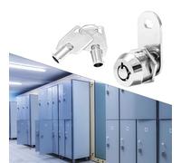 17mm Tubular Cam Lock Zinc Alloy Cabinet Desk Drawer Mailbox Locker Toolbox Furniture Security Lock Replacement Keyed Alike with 2 Keys 90 Degree Turn for Home