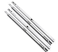 17mm x 310 mm Drawer Runners Slides Heavy Duty Ball Bearing Roller Sliders for Kitchen Furniture Cabinet Desk Drawers, Replacement Accessory - 4 Pieces