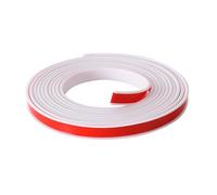 17mmx25m Soft U-Shape Edge Banding, Self Adhesive Veneer Trim, Cabinet Table Metal Countertop Shelf Protector, White