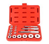 17Pcs Aluminum Wheel Bearing Race Seal Bush Driver Set Car Garage Tool Kit with Red Case Heavy Duty Durable Easy to Use