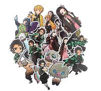 17pcs Anime Demon Slayer Kimetsu No Yaiba Sticker Waterproof PVC Skateboard Luggage Motorcycle Guitar Kid Boy Vsco Sticker
