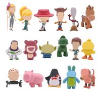 17PCS Cake Toppers - Animal Figures Set for Story Themed Parties & Birthdays