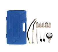 17pcs Cylinder Compression Tester Kit, Universal Engine Cylinder Pressure Gauge 0-300 PSI with Multiple Adapters for Gasoline Engines in Cars and Trucks