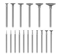 17Pcs Diamond Grinder Bits for Dremel Bits, 3/32" 1/8" Shank Sanding Bit