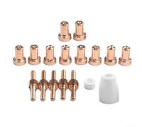 17pcs for PT-31 Extended Air Plasma Cutting Nozzle Electrode Consumables Fit for CUT-40/CUT-50/CUT-55/CT312/CT418