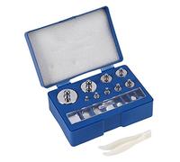 17Pcs Grams Calibration Weight Kit, 1g, 2g, 5g, 10g, 20g, 50g, 100g, 100g, 10mg, 20mg, 20mg, 20mg, 200mg, 500mg, 500mg, 500mg Calibration Weight Scale Set with Box of Storage and Tweezers