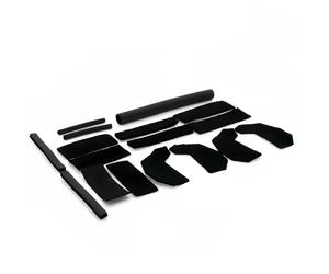 17PCS Hard Top Seal Kit Rain Leakage Foam Blocker Repair Set Compatible with Jeep Wrangler JK JKU 2007-2017 Car Roof Leak Sealing Repair Kit Interior Accessories