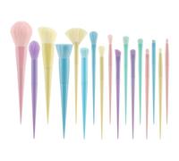 17pcs Make Up Brush Set Eyeshadow Brush Face Lip Eye Make Up Brush Set Professional Make Up Fundamental Eyebrow Blush Versatile Beauty Brushes