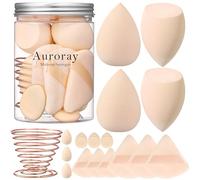 17PCS Makeup Sponges Set with 6PCS Powder Puff, 3PCS Mini Makeup Sponges Blender, 3PCS Foundation Mini Make Up Sponge Puff and 1PCS Make Up Sponges Holder