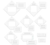 17pcs/Set Envelope Maker Guide Set Envelope Tear Templates All-in-One Envelope Making Tools for Card Making Envelope Makers Crafting Supplies