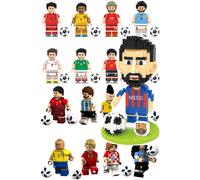 17PCS Soccer Star series World Cup building blocks Fit Lego