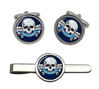 17th/21st Lancers, British Army Cufflinks and Tie Clip Set