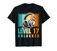 17th Birthday Boy Video Gamer Level 17 Unlocked Boys T-Shirt