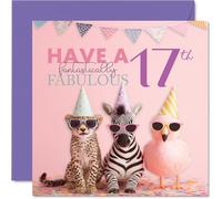 17th Birthday Cards for Girls, Fantastically Fabulous