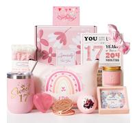 17th Birthday Gifts for Girls,Happy 17th Pamper Gift Basket Ideas for Daughter, Cute Unique Sweet 17 Year Old Birthday Hampers Presents for Her,Best Friend Niece,Granddaughter, Sister, Friend, Teens