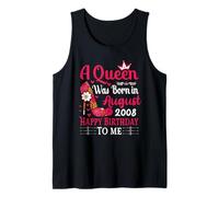 17th Birthday High Heel A Queen Was Born In August 2008 Tank Top
