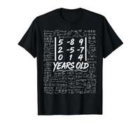 17th Birthday Matrix Determinant Math Nerd Funny Value Graphic T-Shirt, Men, Black, XL