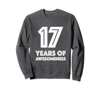 17th Birthday Shirt Gift Age 17 Seventeen Year Old Boy Girl Sweatshirt