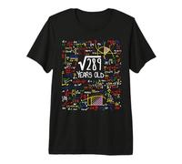 17th Birthday Square Root of 289 17 Years Old Math Lover Premium T-Shirt