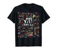17th Birthday Square Root Of 289 17 Years Old Math Lover T-Shirt
