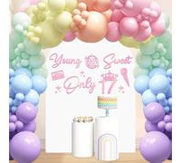 17th Birthday Wall Decal - Young & Sweet Only 17 Decoration - Happy 17th Birthday Wall Decal
