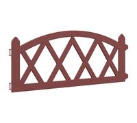 (red) vidaXL 17x Lawn Edgings PP Outdoor Garden Edge Border Fence Multi Colours