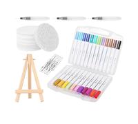 17x10x5 Cm Magic Foam Texture Painting Magic Paint Kit 3D Foam Texture Painting Set with Water Activation Canvas Sheets, and Art Supplies 3D Crafting Supplies Artwork for Boys Girls