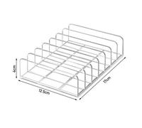 17X12.5X4Cm Plastic Cd Dvd Storage Rack Desktop Cosmetic Organiser Tray Album Display Holder