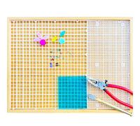 17''x12'' Stained Glass Cutting Mat with Tray, Great for Scoring and Cutting Glass, Catching Shards and Chips in Grids, Removable Double-layer Design, Easy to Clean Up, Glass Cutting Tools Supplies