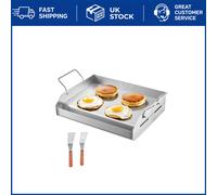 17x13 Inch Flat Top Griddle - Heavy-Duty Stainless Steel for Ultimate Cooking