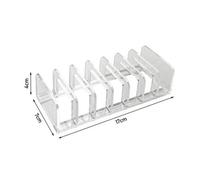 17X7X4Cm Plastic Cd Dvd Storage Rack Desktop Cosmetic Organiser Tray Album Display Holder