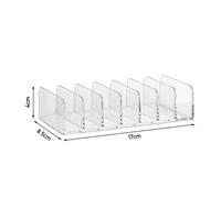 17X8.5X4Cm Plastic Cd Dvd Storage Rack Desktop Cosmetic Organiser Tray Album Display Holder