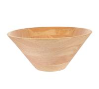 (18.00X18.00X8.00CM, One size) Natural Wood Bowl Cone Shaped Wooden Fruit Storage Bowl Snack Serving Bowl