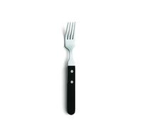 18/10 Stainless Steel (Black Handle) Black Handled Steak/Pizza Fork (1 x 12)