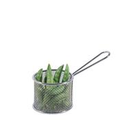 18/10 Stainless Steel Silver Small Round Basket 3 x 3" (Each)