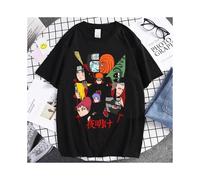 (18, 120) Naruto Animation Derivatives Hatake Kakashi Printed Short Sleeve T-Shirt Men's and Women's 2025 Summer Fashion Casual Cotton Top
