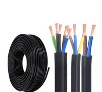 18/16/14 Gauge 2/3/4 Core Flexible RVV Cable 100FT, Copper Conductor, PVC Sheath, Flame Retardant, For Home Wiring, Appliances & Electrical Installations(100ft,1.5mm2-2c)