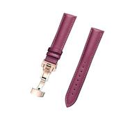 18/20/22/24mm Quick Release Automatic Butterfly Clasp Colored Genuine Leather for Mechanical Watches